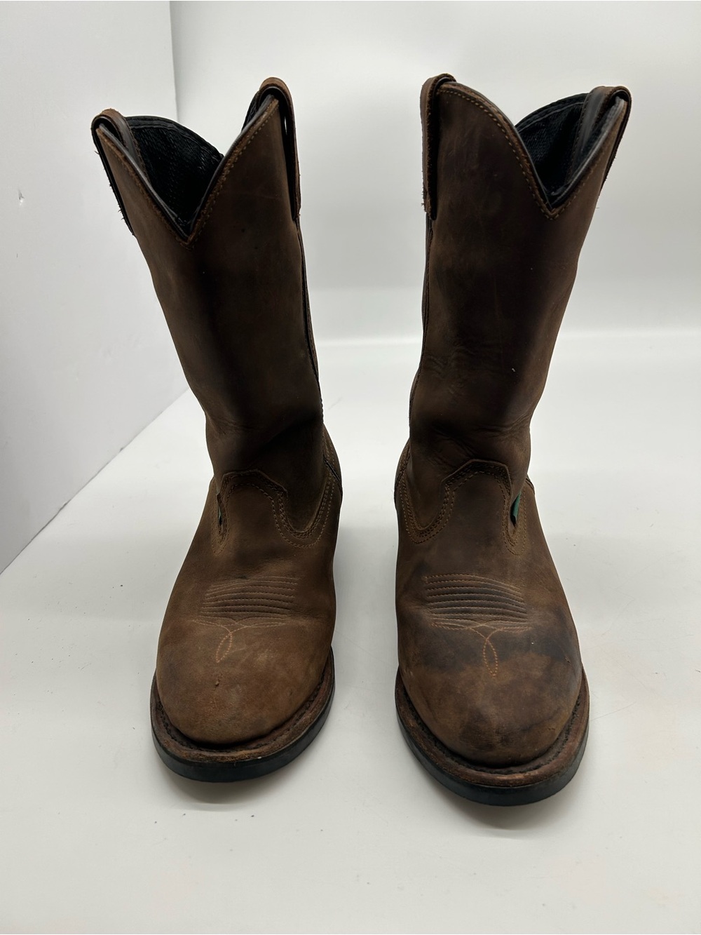 Dan Post Men’s Albuquerque Waterproof Brown Western Pull-On Cowboy Boots 8EW